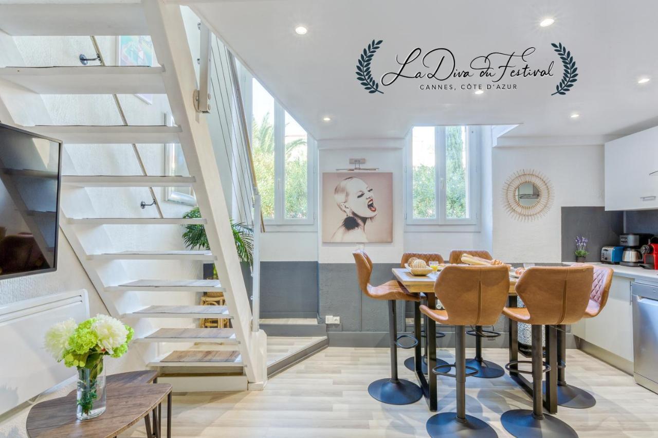 La Diva Du Festival - 10 Mn A Pied Palais & Plages - Cosy & Calme - Clim - Wifi Cannes Esterno foto