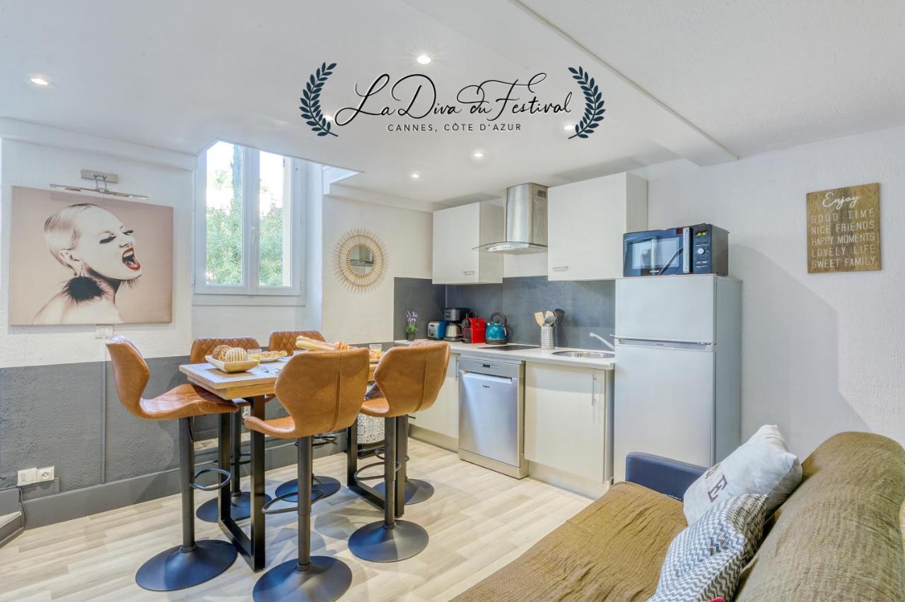 La Diva Du Festival - 10 Mn A Pied Palais & Plages - Cosy & Calme - Clim - Wifi Cannes Esterno foto