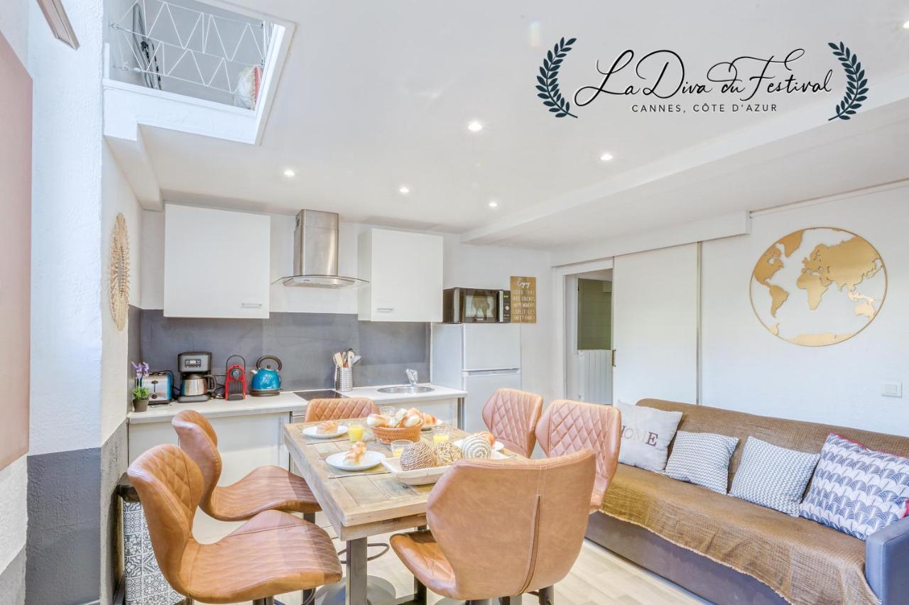 La Diva Du Festival - 10 Mn A Pied Palais & Plages - Cosy & Calme - Clim - Wifi Cannes Esterno foto