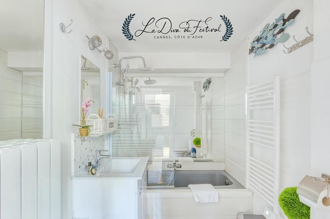 La Diva Du Festival - 10 Mn A Pied Palais & Plages - Cosy & Calme - Clim - Wifi Cannes Esterno foto