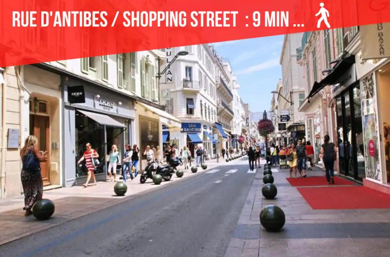 La Diva Du Festival - 10 Mn A Pied Palais & Plages - Cosy & Calme - Clim - Wifi Cannes Esterno foto