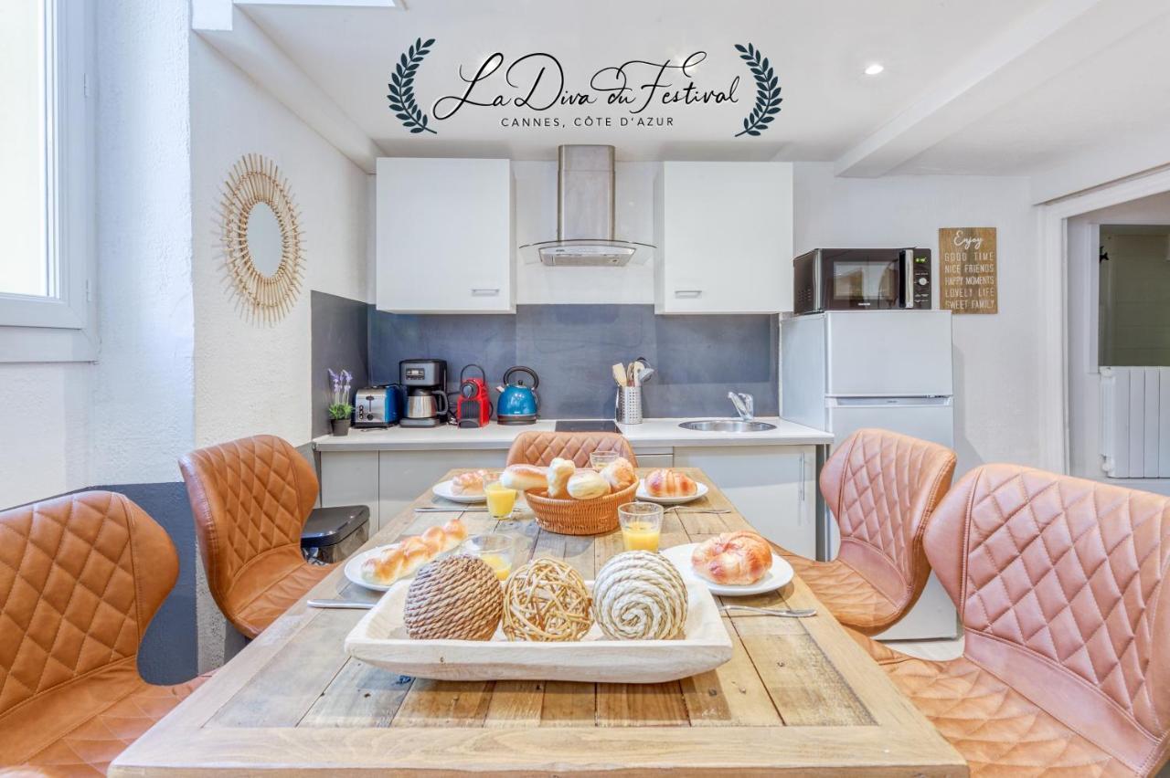 La Diva Du Festival - 10 Mn A Pied Palais & Plages - Cosy & Calme - Clim - Wifi Cannes Esterno foto